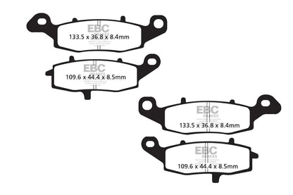 EBC BRAKES - FA229HH + FA231HH FULLY SINTERED (FRONT)