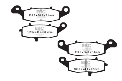 EBC BRAKES - FA231V + FA229V SEMI SINTERED (FRONT)