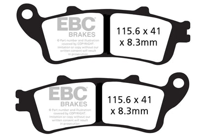 EBC BRAKES - FA261HH FULLY SINTERED (FRONT)