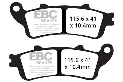 EBC BRAKES - FA261/2HH FULLY SINTERED (REAR)