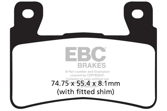 EBC BRAKES - FA265HH FULLY SINTERED