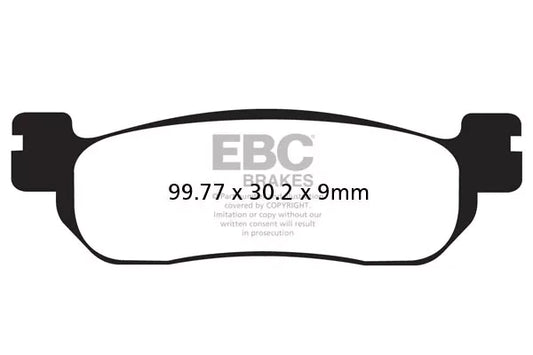 EBC BRAKES - FA275HH FULLY SINTERED (1 SET FRONT)