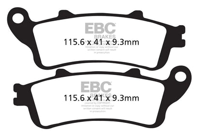 EBC BRAKES - FA281HH FULLY SINTERED (FRONT)