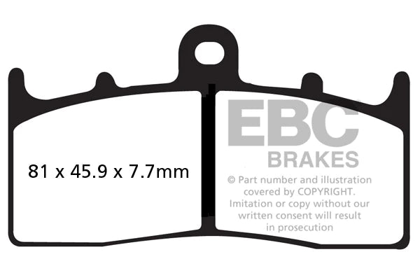 EBC BRAKES - FA294HH FULLY SINTERED