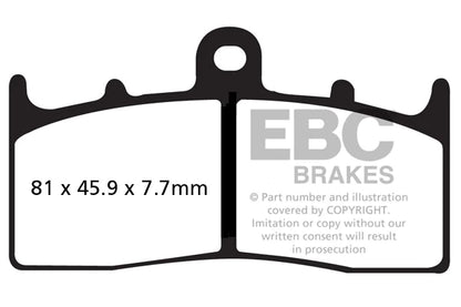 EBC BRAKES - FA294HH FULLY SINTERED