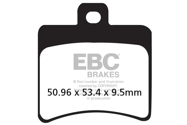 EBC BRAKES - SFA298HH FULLY SINTERED (REAR)