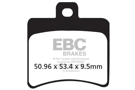 EBC BRAKES - FA298 ORGANIC (REAR)