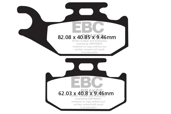 EBC BRAKES - FA317TT CARBON (REAR)