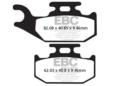 EBC BRAKES - FA317TT CARBON (REAR)