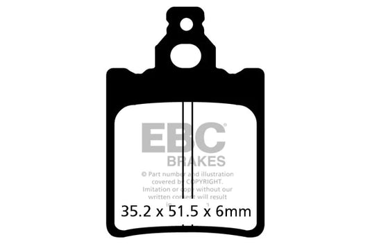 EBC BRAKES - SINTERED FA337R (REAR)
