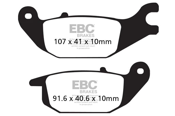 EBC BRAKES - SFA343 ORGANIC (REAR)