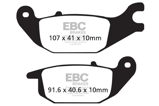EBC BRAKES - SFA343 ORGANIC (REAR)
