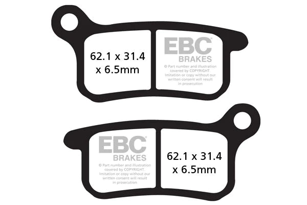 EBC BRAKES - SINTERED FA357R (FRONT)