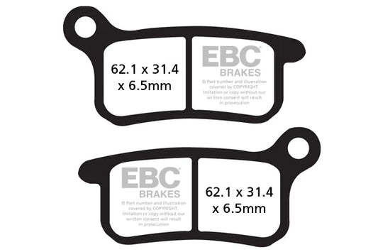 EBC BRAKES - SINTERED FA357R (FRONT)