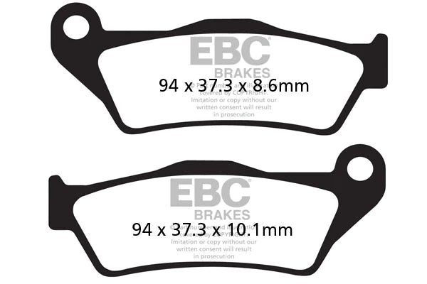 EBC BRAKES - FA363HH FULLY SINTERED (REAR)