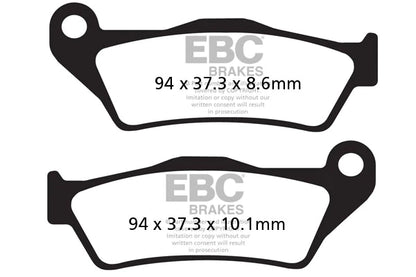 EBC BRAKES - FA363HH FULLY SINTERED (REAR)