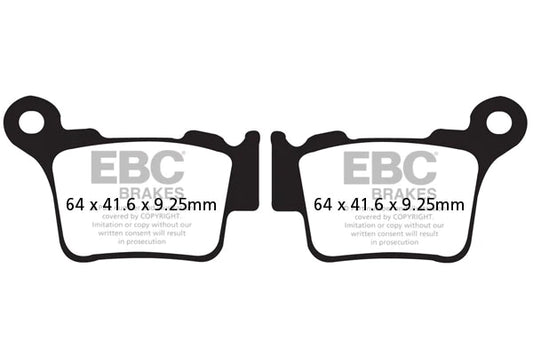 EBC BRAKES - SINTERED FA368R (REAR)
