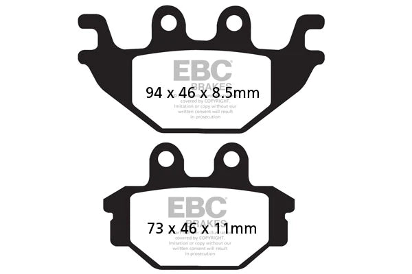 EBC BRAKES - FA377HH FULLY SINTERED (REAR)