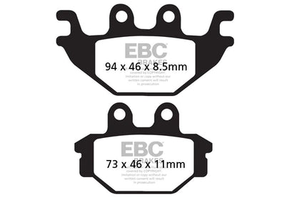 EBC BRAKES - FA377HH FULLY SINTERED (REAR)