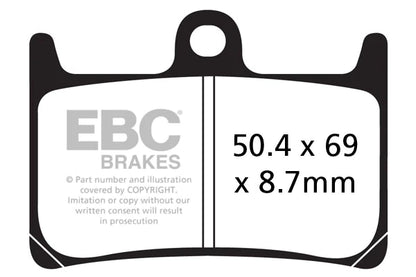 EBC BRAKES - FA380HH FULLY SINTERED (2 SET FRONT)