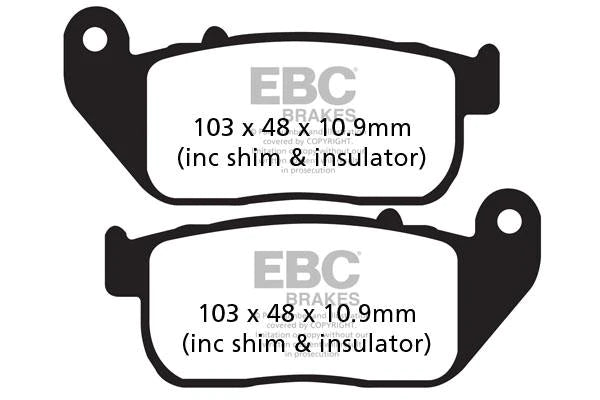 EBC BRAKES - FA381 ORGANIC (FRONT)
