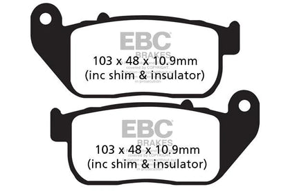 EBC BRAKES - FA381 ORGANIC (FRONT)