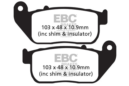 EBC BRAKES - FA381HH FULLY SINTERED (FRONT)