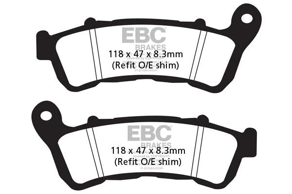 EBC BRAKES - FA388HH FULLY SINTERED (FRONT)