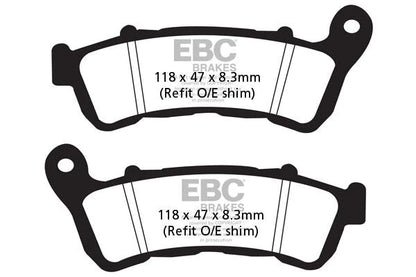 EBC BRAKES - FA388HH FULLY SINTERED (FRONT)