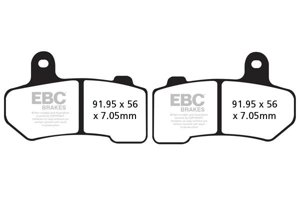 EBC BRAKES - FA409VLD SEMI SINTERED