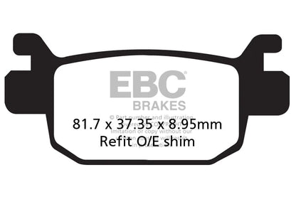 EBC BRAKES - SFA415HH FULLY SINTERED (REAR)