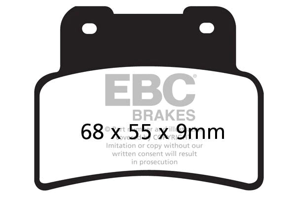 EBC BRAKES - FA432HH FULLY SINTERED (FRONT)
