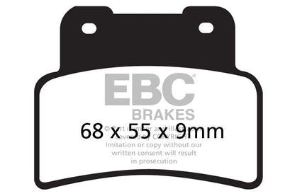 EBC BRAKES - FA432HH FULLY SINTERED (FRONT)