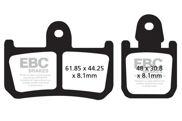 EBC BRAKES - FA442/4 ORGANIC (FRONT)