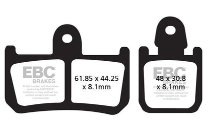 EBC BRAKES - FA442/4 ORGANIC (FRONT)