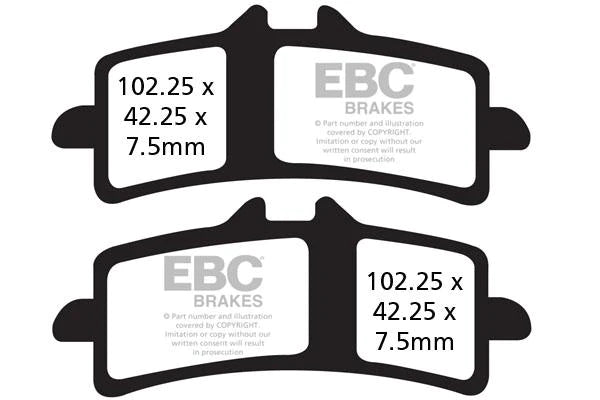 EBC BRAKES - FULLY SINTERED - MULTISTRADA 1260 (2 SET FRONT)