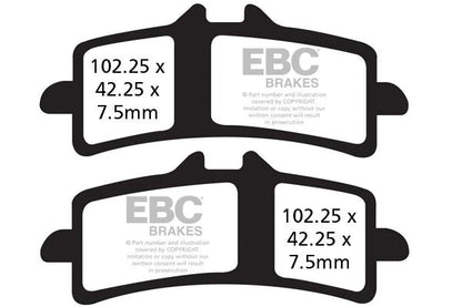 EBC BRAKES - FULLY SINTERED - MULTISTRADA 1260 (2 SET FRONT)