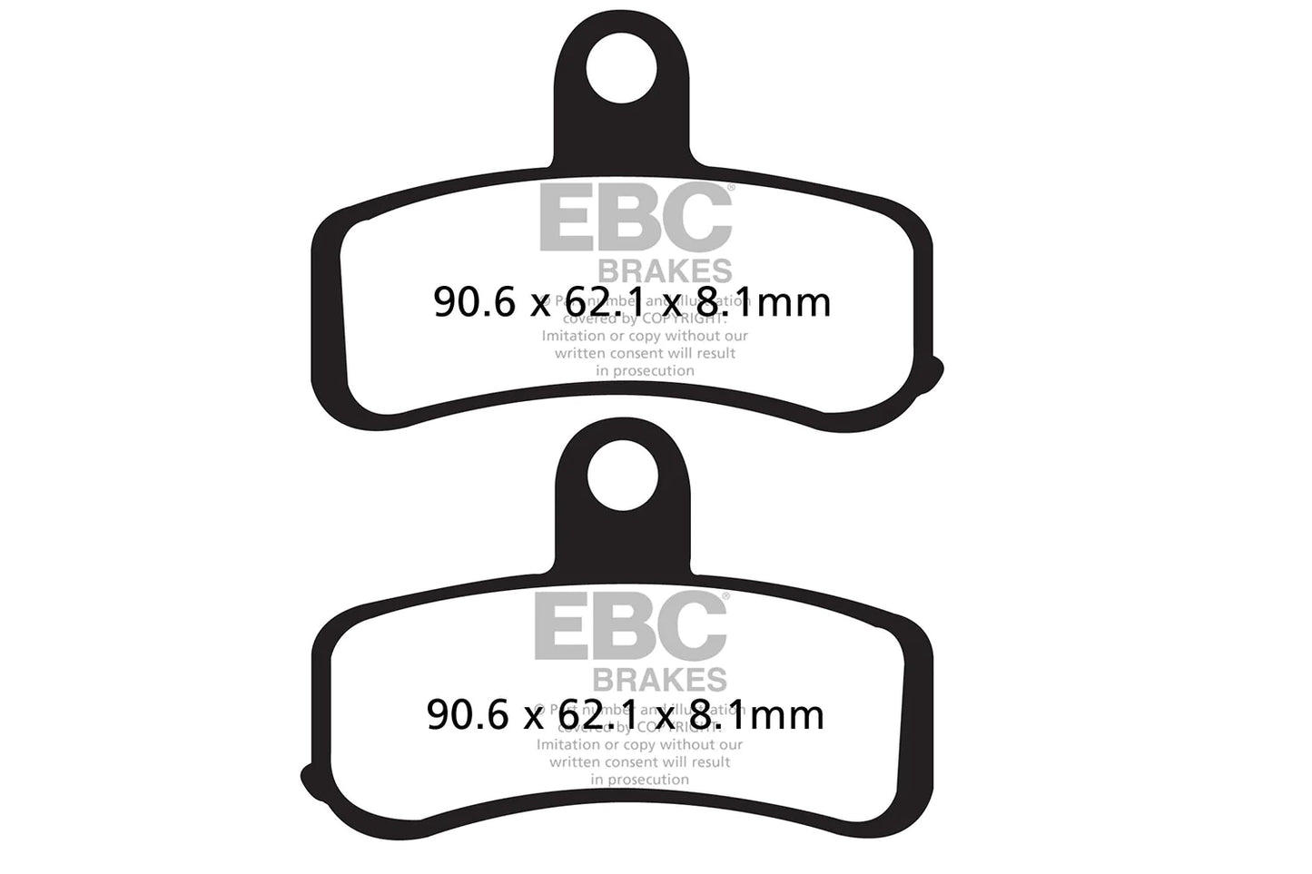 EBC BRAKES - FA457HH FULLY SINTERED (FRONT)