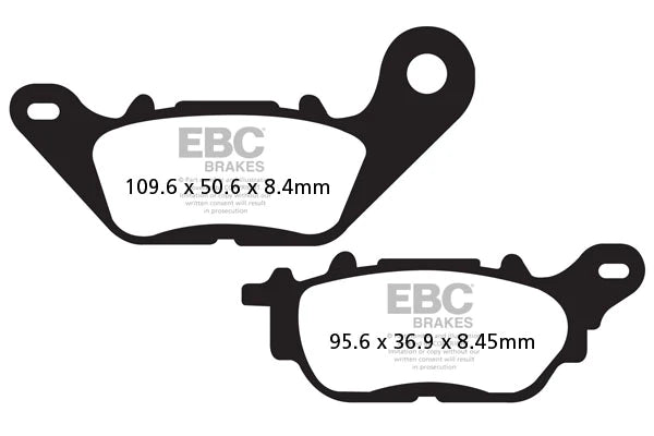 EBC BRAKES - SFA464 ORGANIC (FRONT)