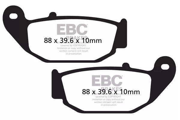 EBC BRAKES - FA629 ORGANIC (REAR)