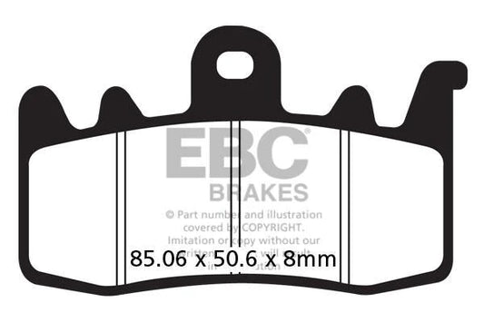 EBC BRAKES - FA630V SEMI SINTERED (1 SET FRONT)