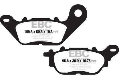 EBC BRAKES - FA662 ORGANIC (REAR)