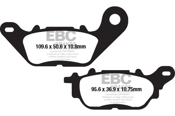 EBC BRAKES - FA662HH FULLY SINTERED (REAR)