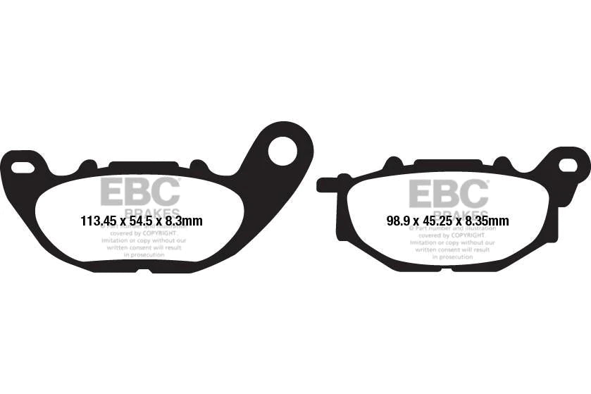 EBC BRAKES - FA663 ORGANIC (FRONT)