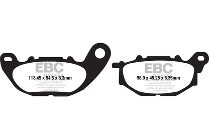 EBC BRAKES - FA663 ORGANIC (FRONT)