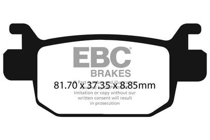 EBC BRAKES - FA698 ORGANIC (REAR)