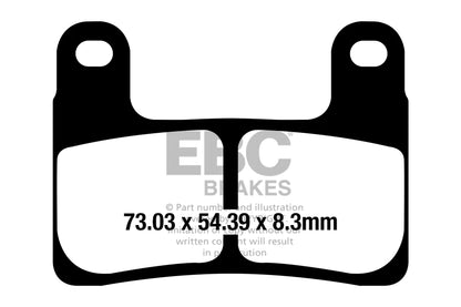 EBC BRAKES - BMW R1250GS FULLY SINTERED (2 SET FRONT)