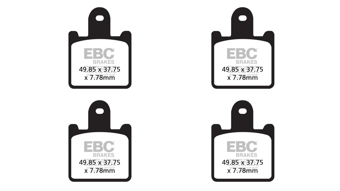 EBC BRAKES - FA417/4HH FULLY SINTERED (FRONT)