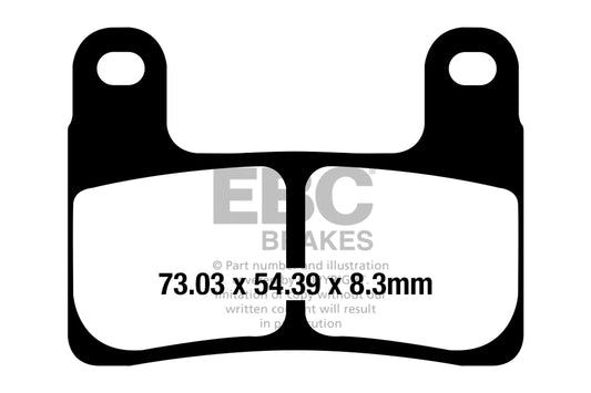 EBC BRAKES - FULLY SINTERED FA724HH