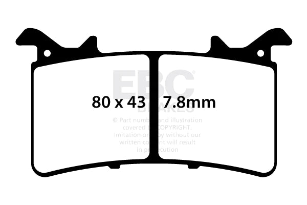 EBC BRAKES - GPFAX757HH GRAND PRIX (FRONT)